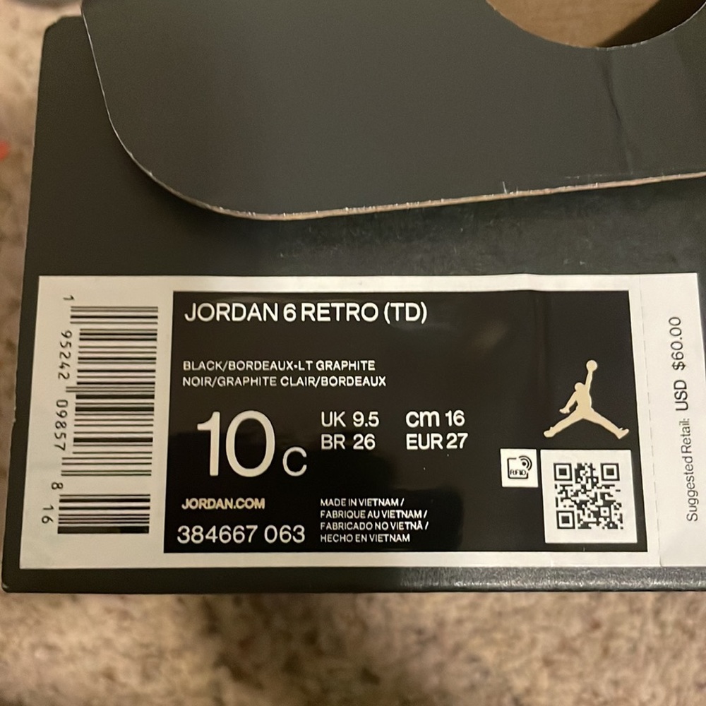 COPY - Toddler Jordan Shoes - Picture 6 of 6